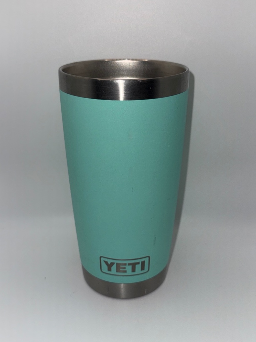 YETI Rambler 20 oz Tumbler Seafoam Stainless Steel Insulated Cup No Lid